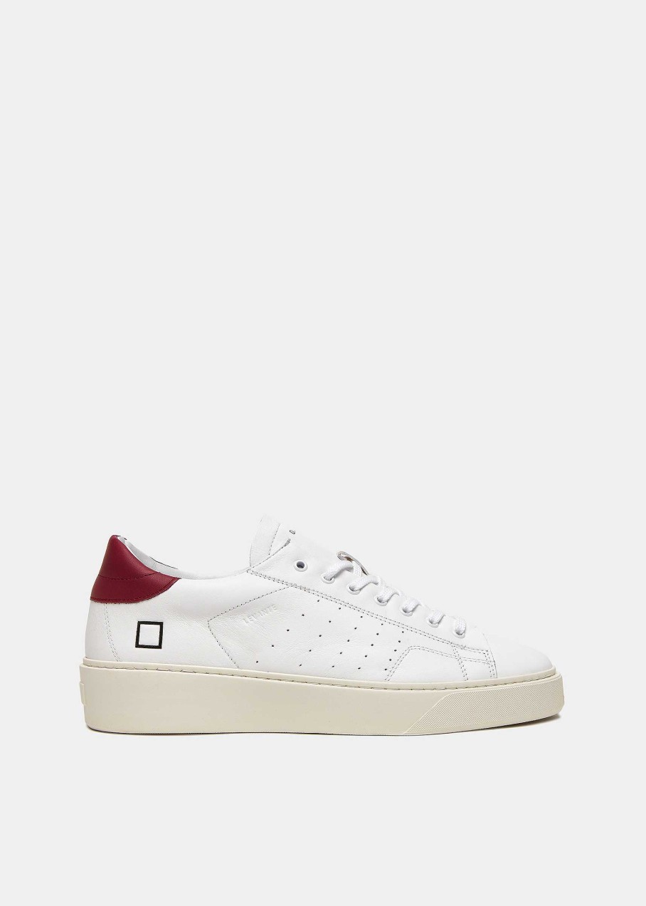 Uomo D.A.T.E. Levante | Levante Calf White-Bordeaux