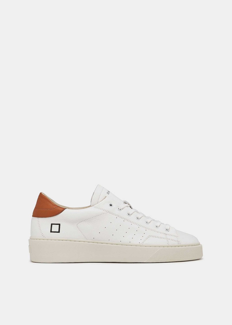 Uomo D.A.T.E. Levante | Levante Calf White-Cuoio