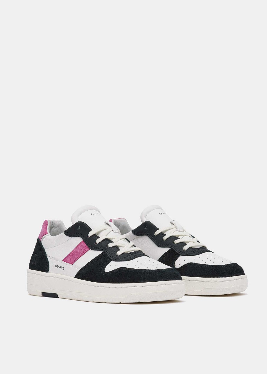 Donna D.A.T.E. Court | Court 2.0 Vintage Calf White-Fuxia