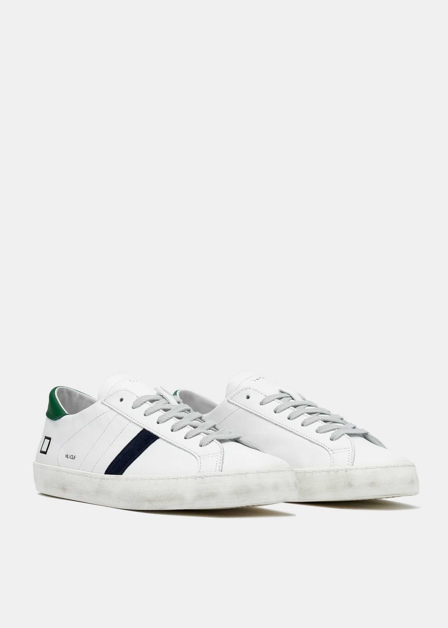 Uomo D.A.T.E. Hill Low | Hill Low Calf White-Green