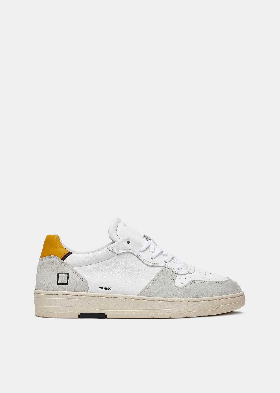 Uomo D.A.T.E. Court | Court Basic White-Ocher