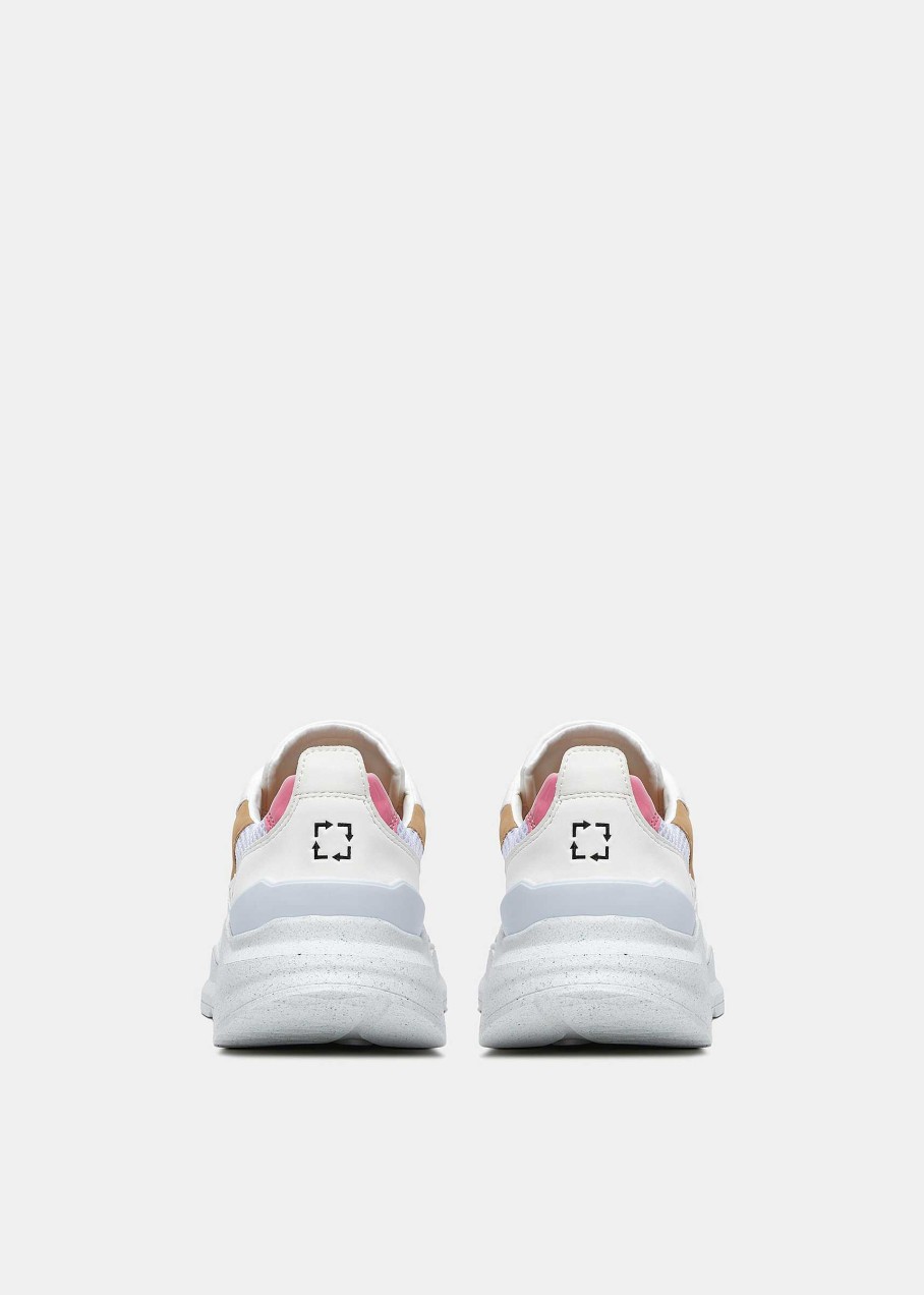 Donna D.A.T.E. Fuga | Fuga Eco Vegan White-Fuxia