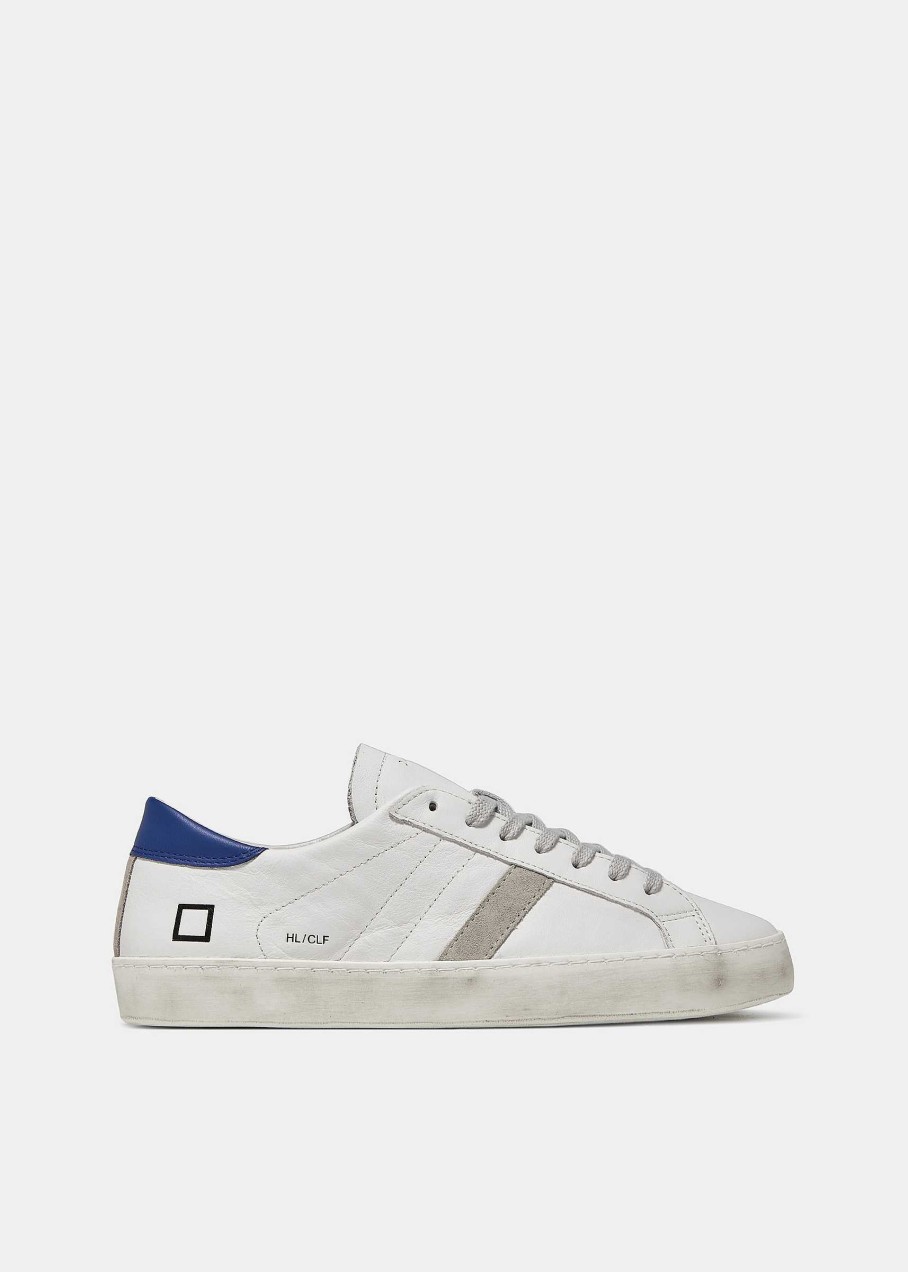 Uomo D.A.T.E. Hill Low | Hill Low Calf White-Bluette