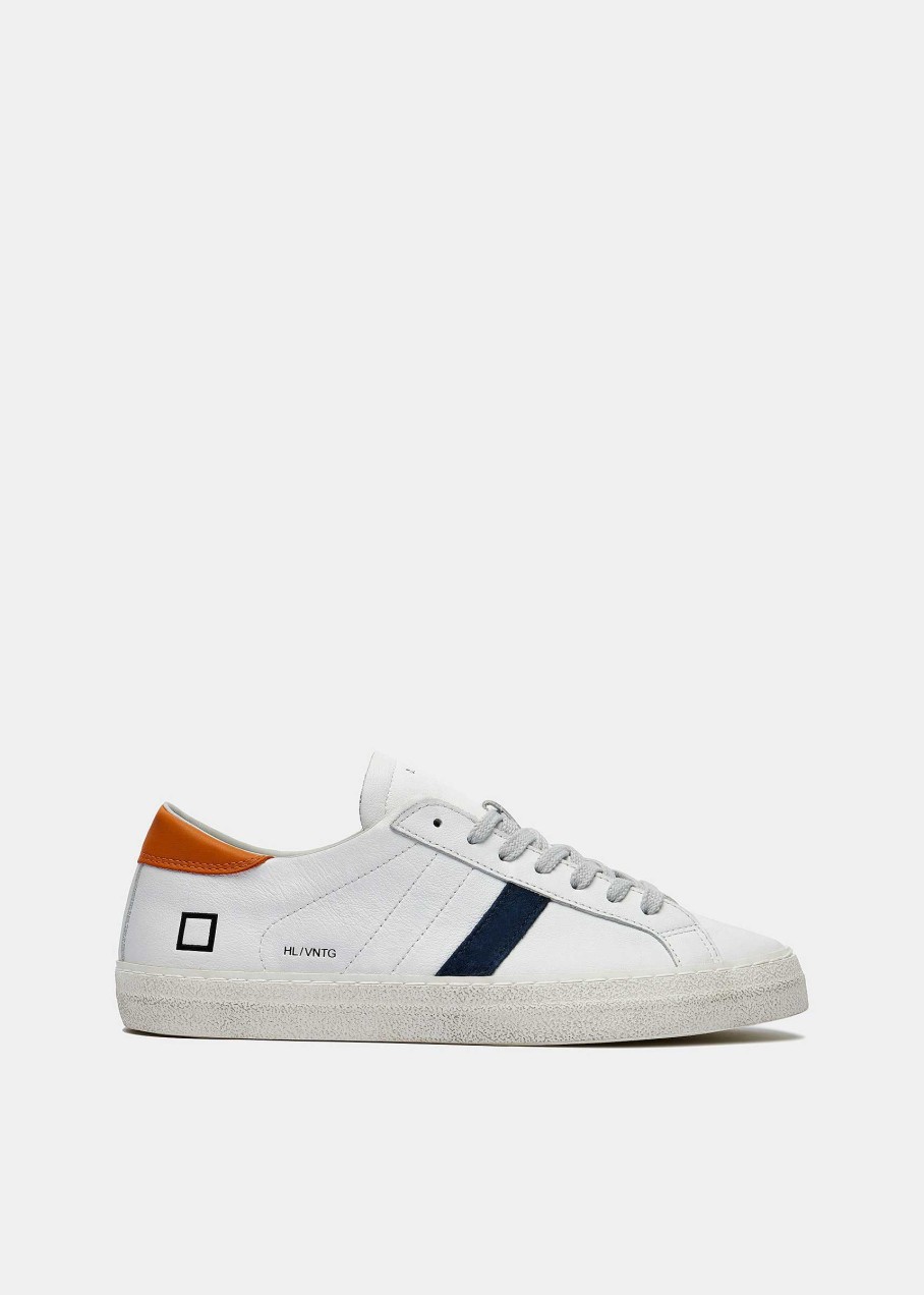 Uomo D.A.T.E. Hill Low | Hill Low Vintage Calf White-Orange