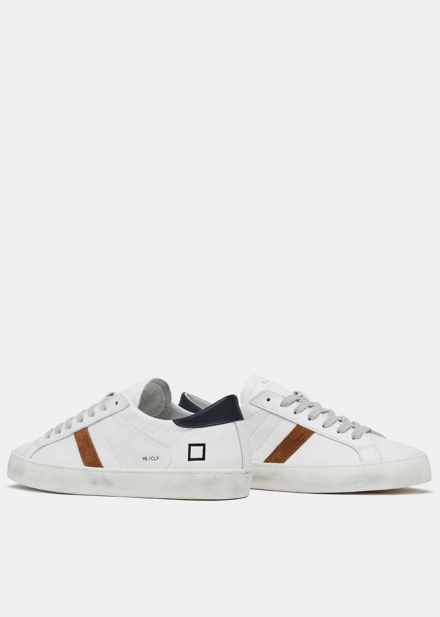 Uomo D.A.T.E. Hill Low | Hill Low Calf White-Blue