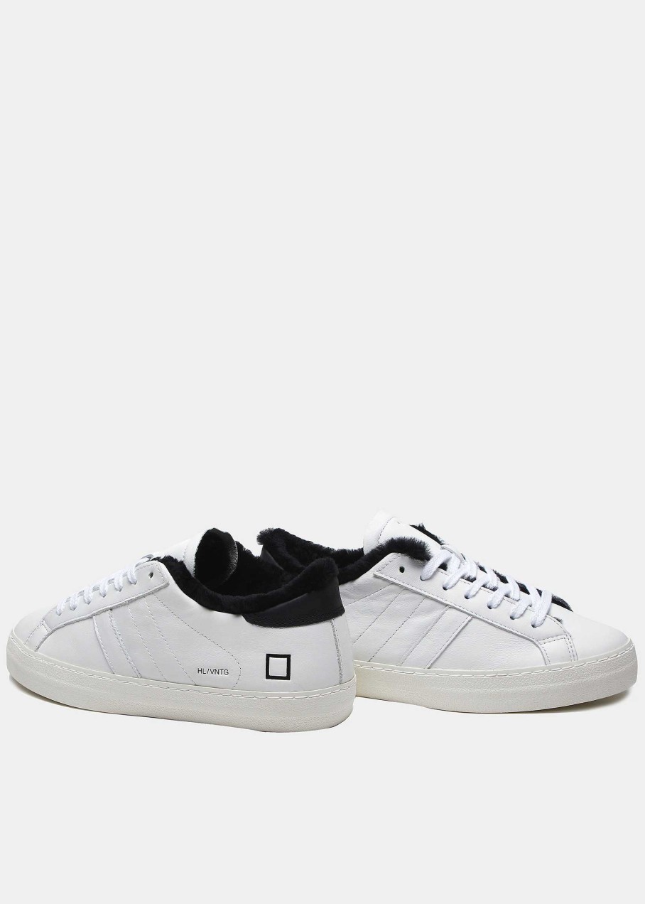 Uomo D.A.T.E. Hill Low | Hill Low Fur Vintage Calf White-Black