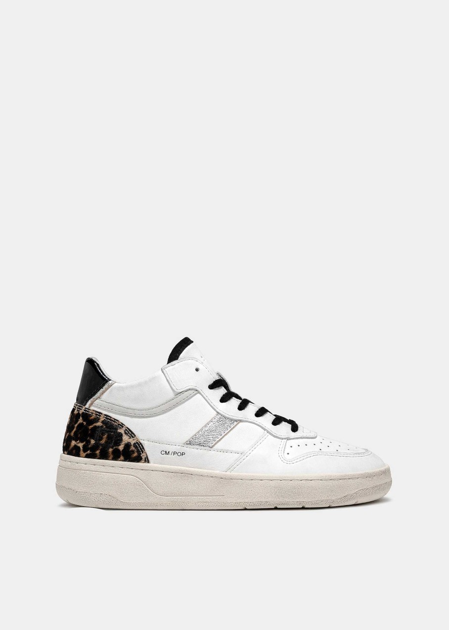 Donna D.A.T.E. Court | Court 2.0 Mid Pop White-Leopard