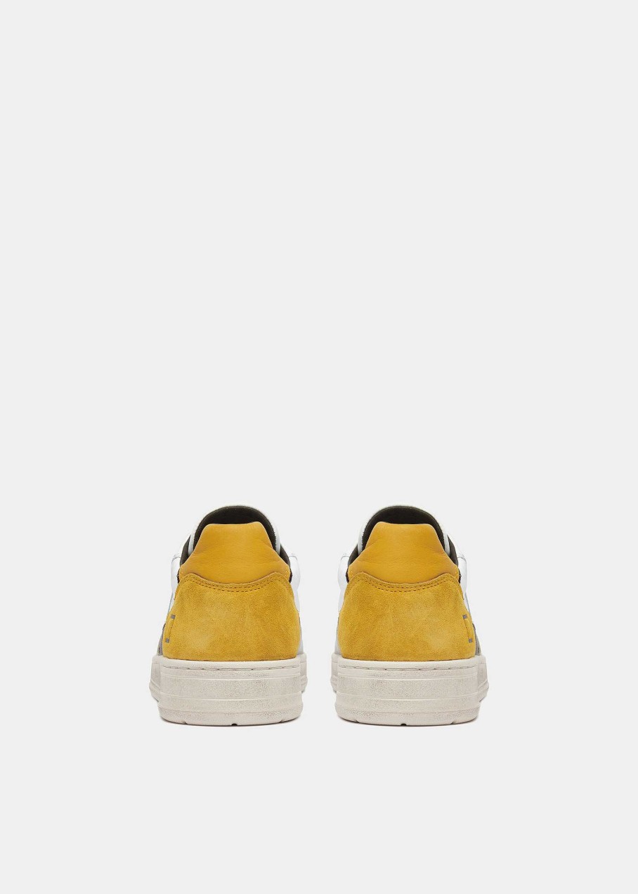 Uomo D.A.T.E. Court | Court 2.0 Vintage Calf White-Ocher