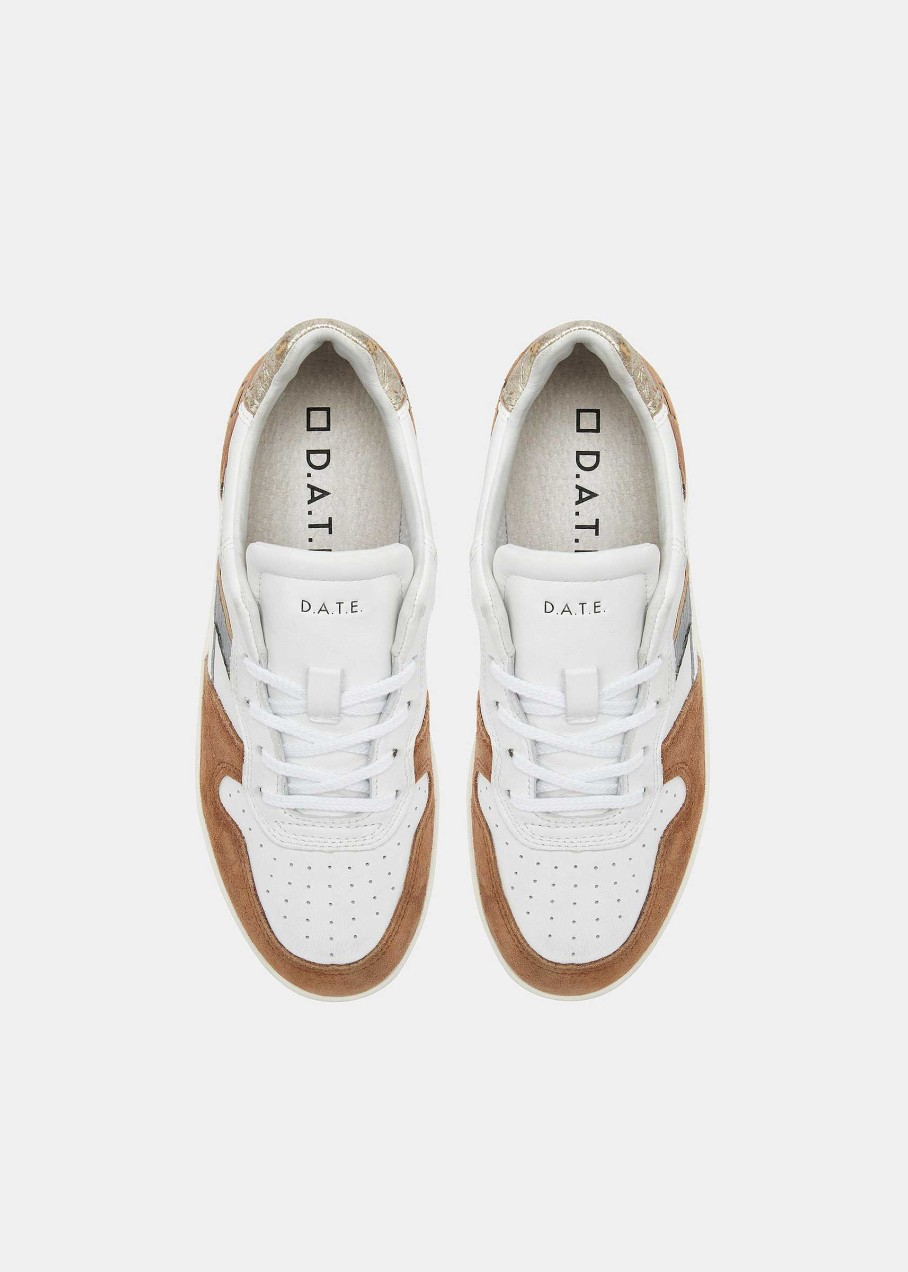 Donna D.A.T.E. Court | Court 2.0 Vintage Calf White-Platinum