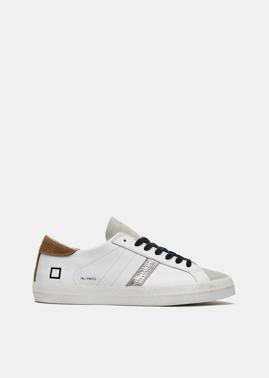 Uomo D.A.T.E. Hill Low | Hill Low Vintage Calf White-Cuoio