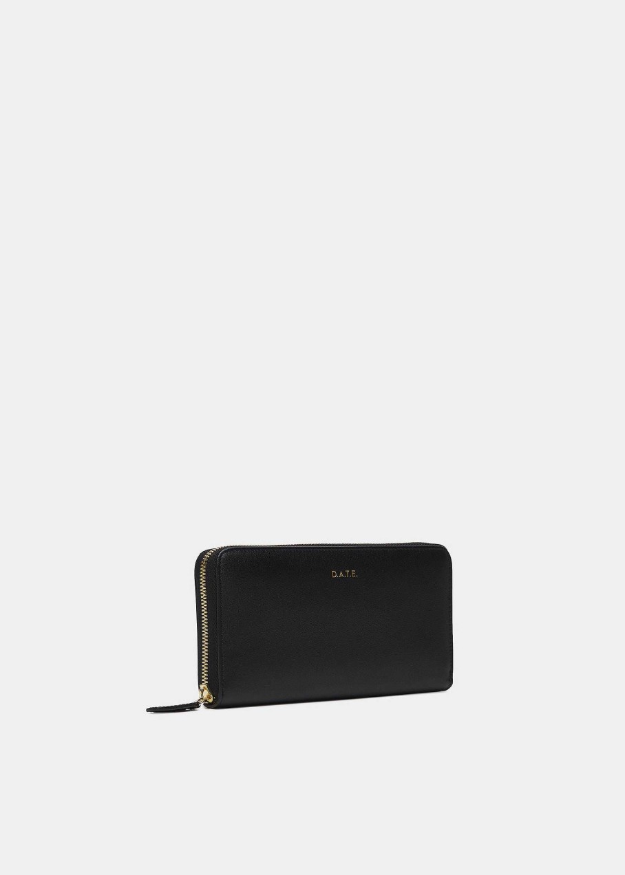 Donna D.A.T.E. Portafogli | Zip Around Wallet Black