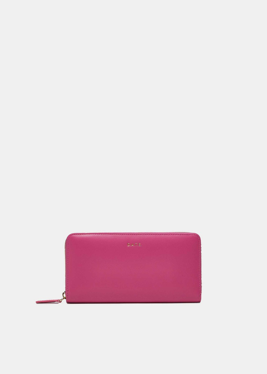 Donna D.A.T.E. Portafogli | Zip Around Wallet Fuxia