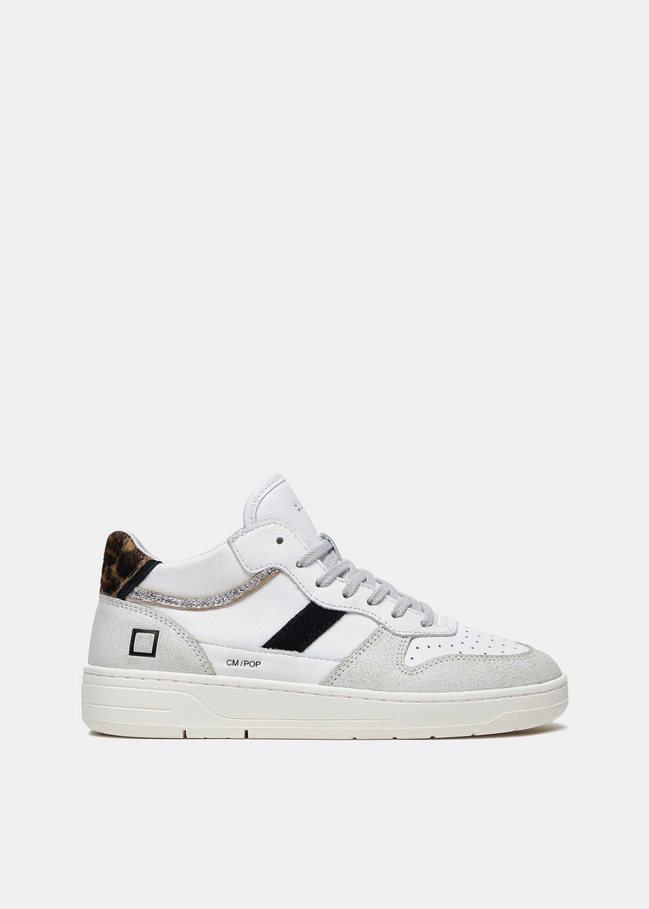 Donna D.A.T.E. Court | Court 2.0 Mid Pop White-Leopard