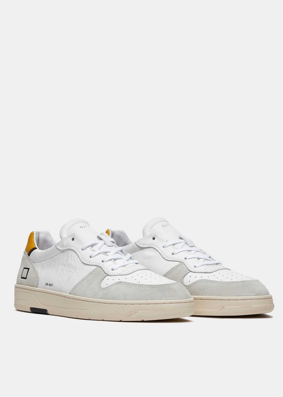 Uomo D.A.T.E. Court | Court Basic White-Ocher