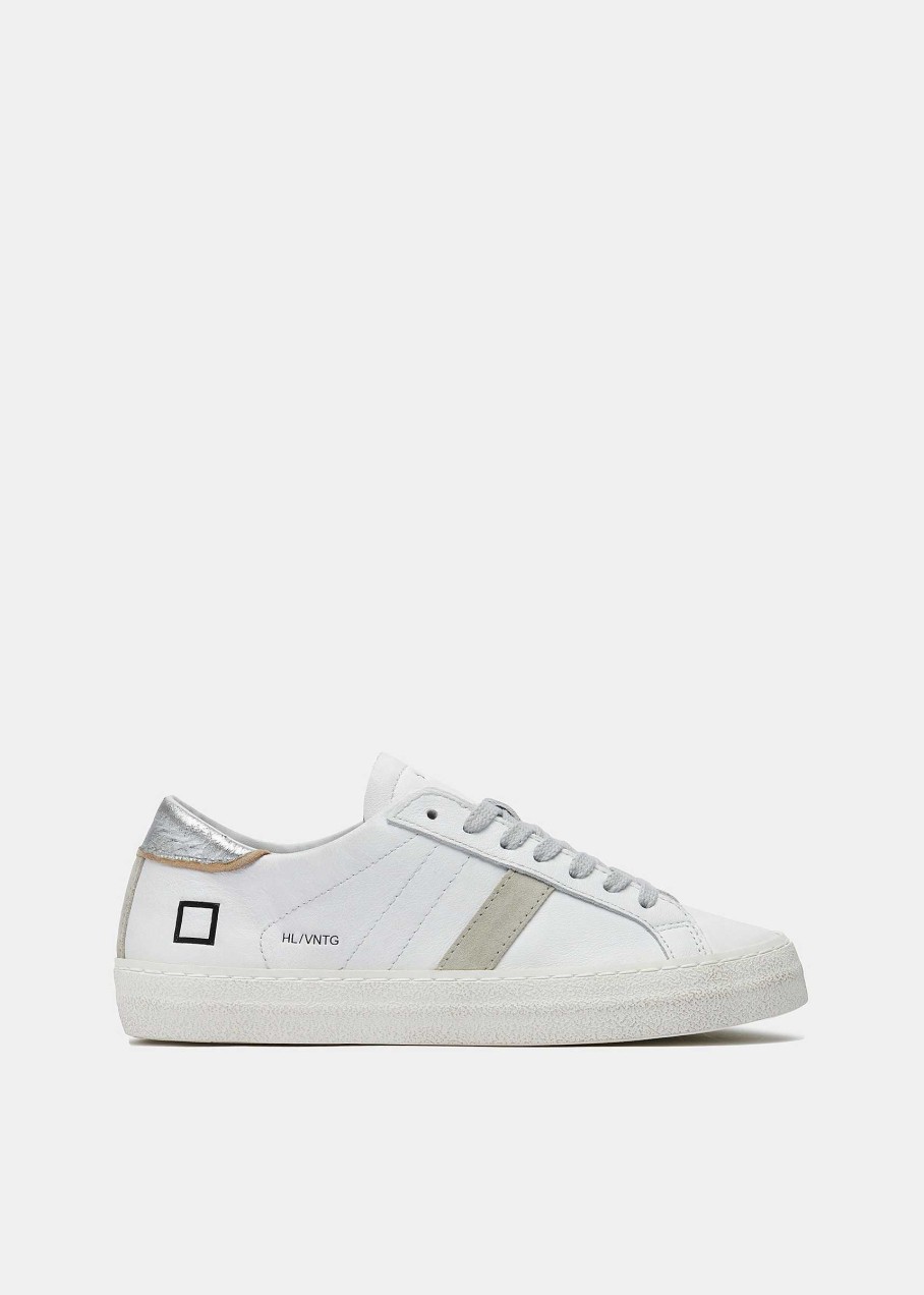 Donna D.A.T.E. Hill Low | Hill Low Vintage Calf White-Silver