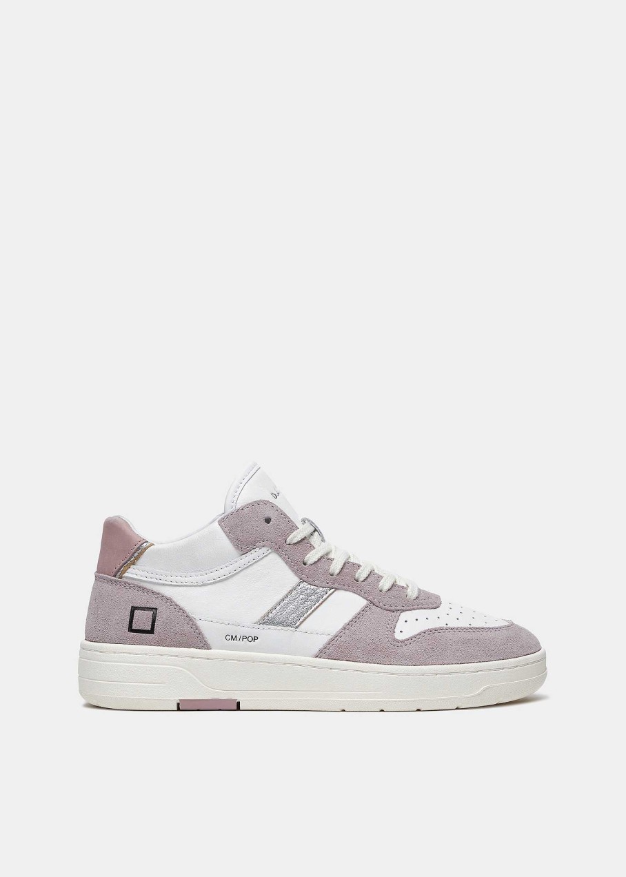 Donna D.A.T.E. Court | Court 2.0 Mid Pop White-Pink