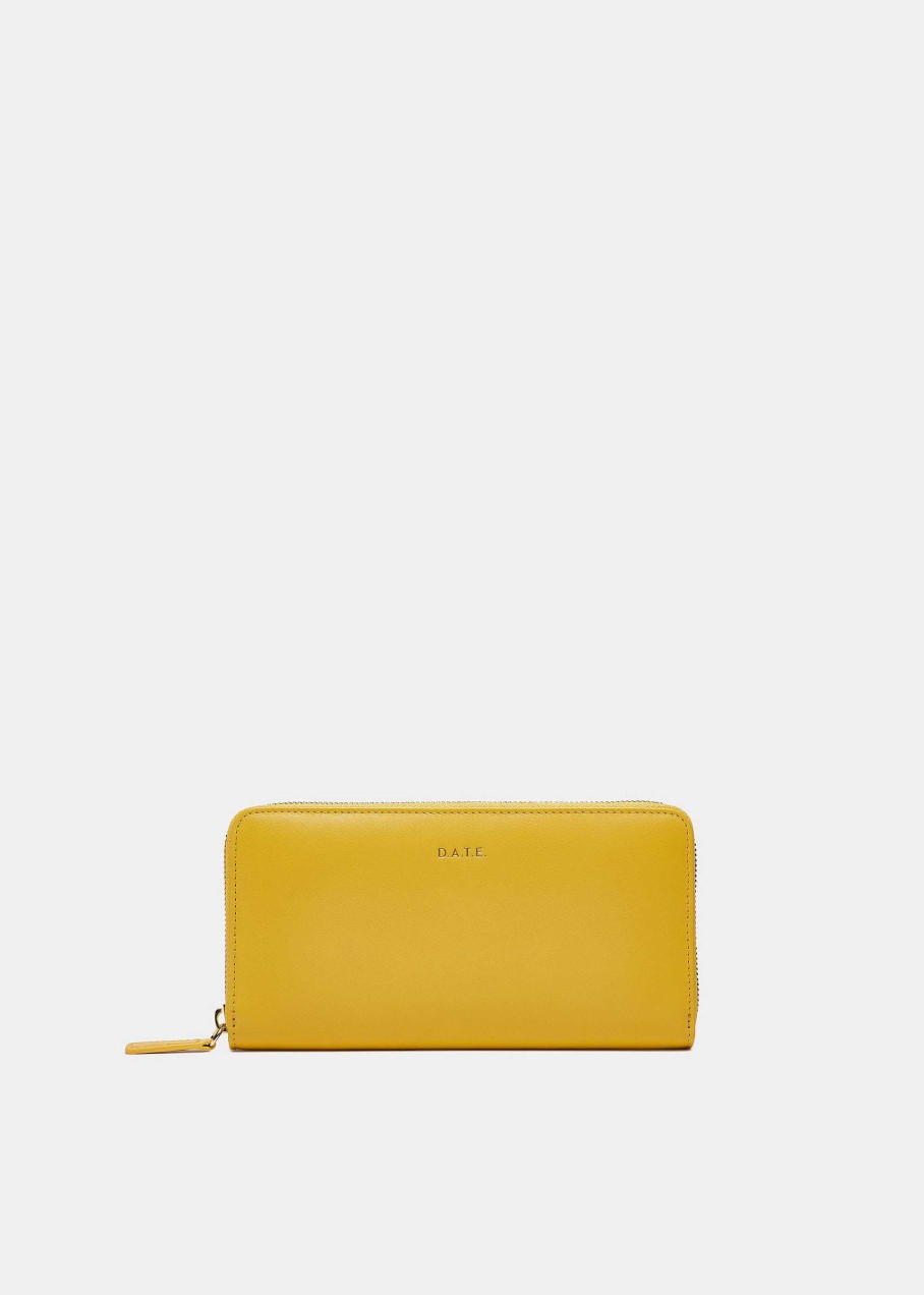 Donna D.A.T.E. Portafogli | Zip Around Wallet Arangiallo